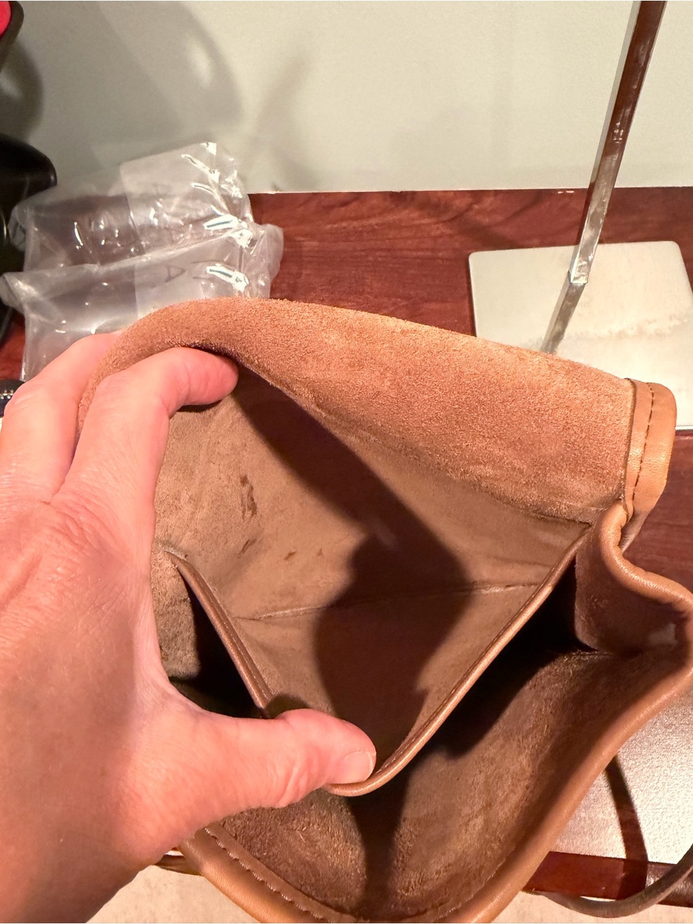 Coach Vintage Tan Leather Crossbody Bag - Picture 9 of 11
